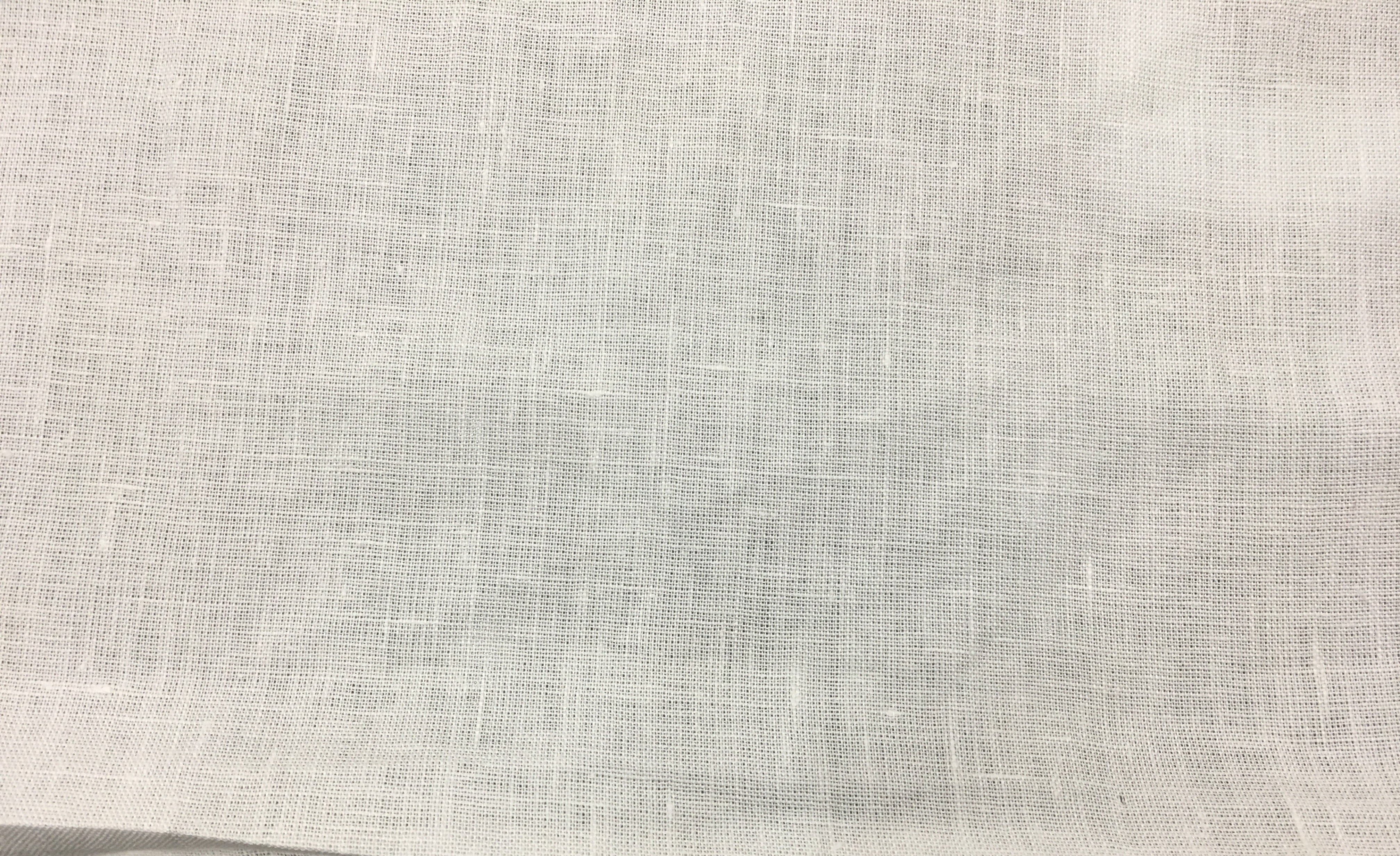 100% Linen Color White – Number One Textiles